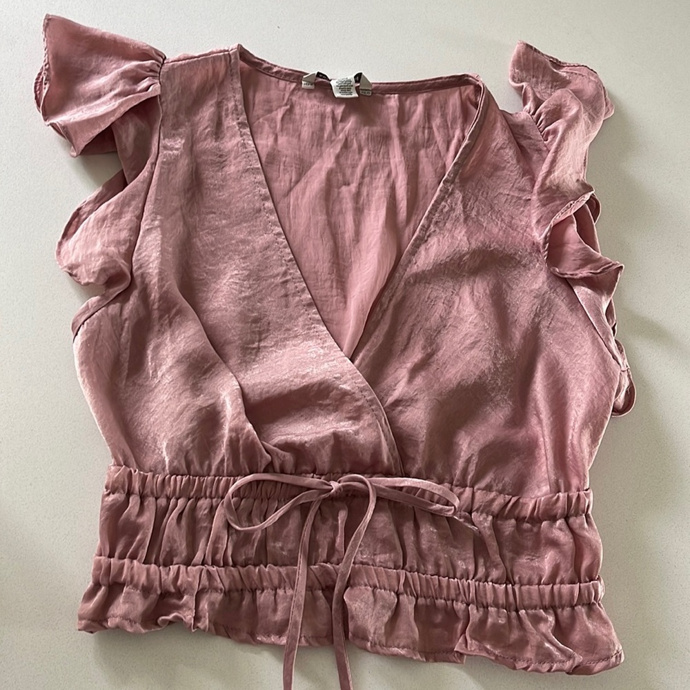 Pink crop top